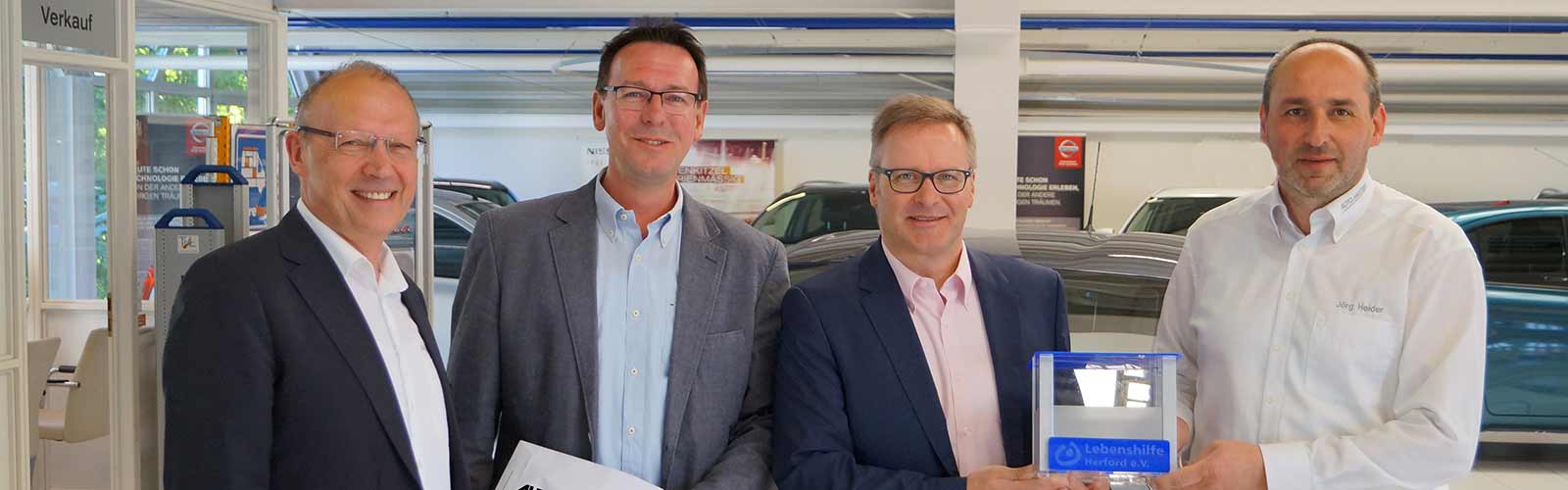 Spende für die Lebenshilfe Herford - Auto Mattern