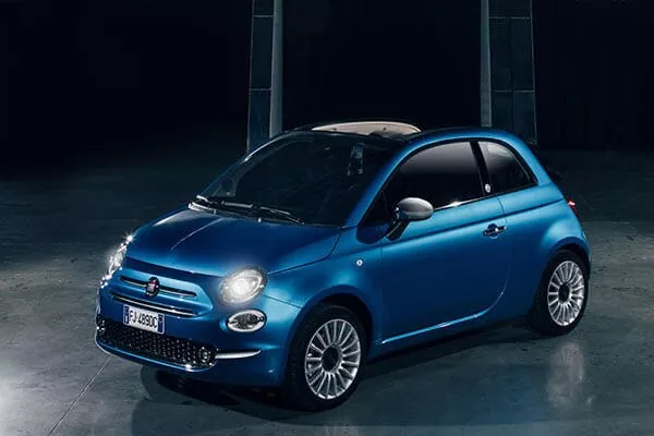 Fiat 500 Mirror außen blau