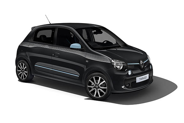 Renault Twingo III & Electric Vibes Fahrermatte Velours Schwarz