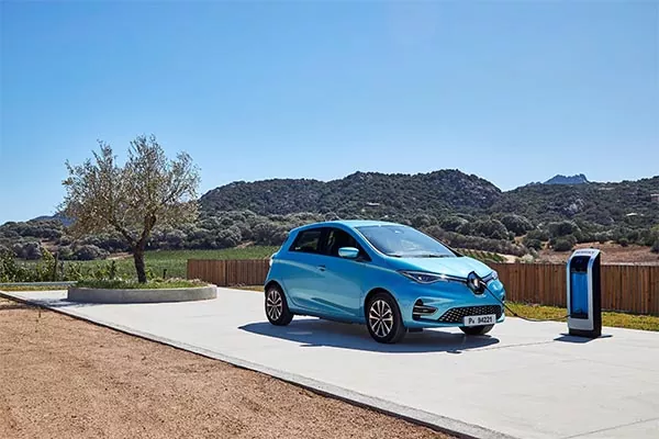 Renault Zoe blau