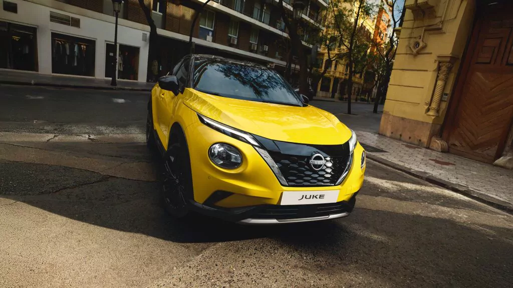 nissan juke gelb front